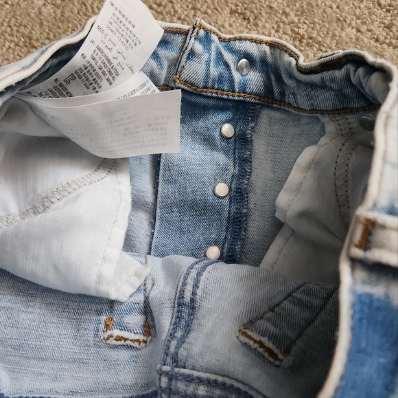 Abercrombie & Fitch Curve Love Ultra High Rise Ankle Straight Button Fly 27/4 - Picture 8 of 12